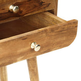 Bedside Cabinet 43x30x58 cm Solid Mango Wood - 45-Degree Angle