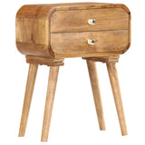 Bedside Cabinet 43x30x58 cm Solid Mango Wood