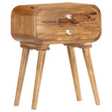 Bedside Cabinet 43x30x58 cm Solid Mango Wood - Extra Image