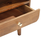 TV Cabinet 90x35x47 cm Solid Mango Wood - Top-Down View
