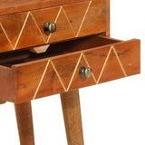 Bedside Cabinet 43x30x58 cm Solid Mango Wood - 45-Degree Angle