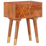 Bedside Cabinet 43x30x58 cm Solid Mango Wood - Extra Image