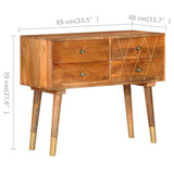 Sideboard 85x40x70 cm Solid Mango Wood - Low Angle
