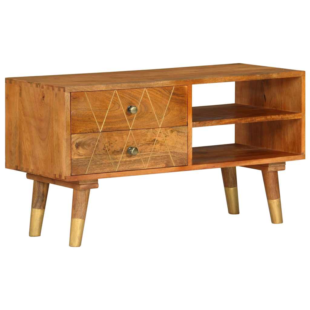 TV Cabinet 85x35x47 cm Solid Mango Wood