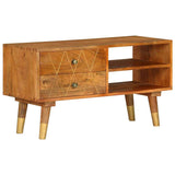 TV Cabinet 85x35x47 cm Solid Mango Wood