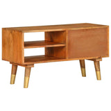 TV Cabinet 85x35x47 cm Solid Mango Wood