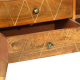 TV Cabinet 85x35x47 cm Solid Mango Wood - Extra Image
