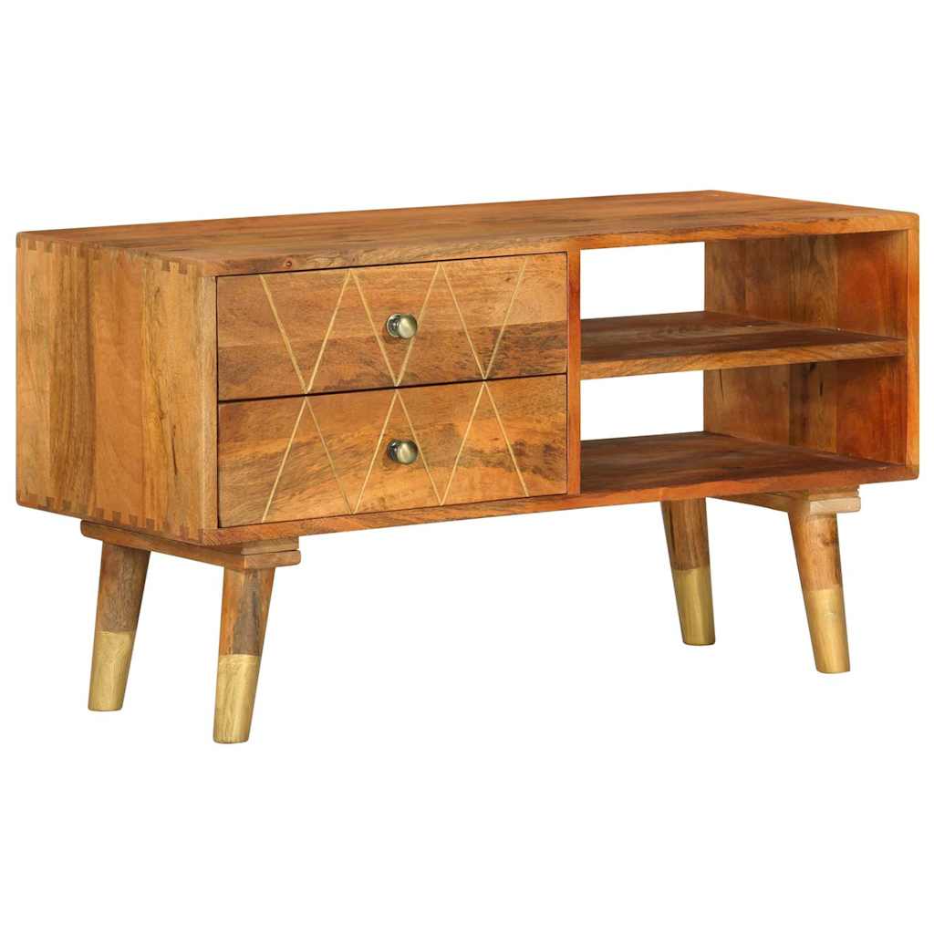 TV Cabinet 85x35x47 cm Solid Mango Wood