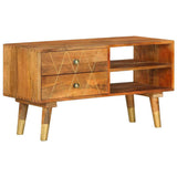 TV Cabinet 85x35x47 cm Solid Mango Wood