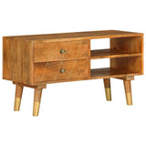 TV Cabinet 85x35x47 cm Solid Mango Wood