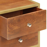 Bedside Cabinet 40x35x50 cm Solid Mango Wood - 45-Degree Angle