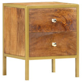 Bedside Cabinet 40x35x50 cm Solid Mango Wood - Extra Image