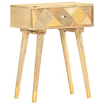 Bedside Cabinet 43x30x58 cm Solid Mango Wood