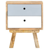 Bedside Cabinet 40x35x50 cm Solid Mango Wood - Side View
