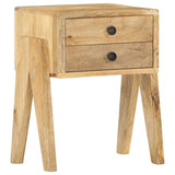 Bedside Cabinet 40x35x50 cm Solid Mango Wood - Close-Up Angle