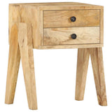 Bedside Cabinet 40x35x50 cm Solid Mango Wood - Extra Image