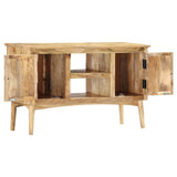 Sideboard 100x35x60 cm Solid Mango Wood - Front View