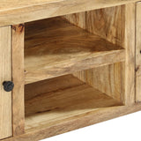 Sideboard 100x35x60 cm Solid Mango Wood - 45-Degree Angle