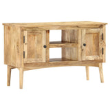 Sideboard 100x35x60 cm Solid Mango Wood - Close-Up Angle