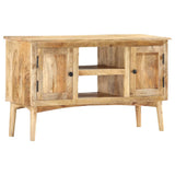 Sideboard 100x35x60 cm Solid Mango Wood - Low Angle