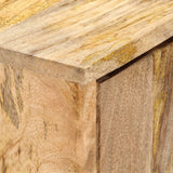 Sideboard 60x35x75 cm Solid Mango Wood - Rear View