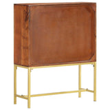 Highboard 80x30x100 cm Solid Acacia Wood - Low Angle