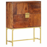 Highboard 80x30x100 cm Solid Acacia Wood - Top-Down View