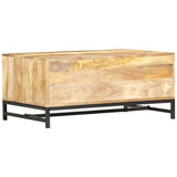 Coffee Table 90x55x40 cm Solid Mango Wood - Side View