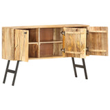 Sideboard 118x30x75 cm Solid Mango Wood - Side View