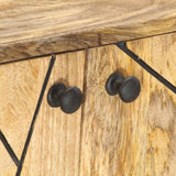 Sideboard 118x30x75 cm Solid Mango Wood - 45-Degree Angle