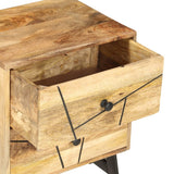 Bedside Cabinet 40x30x50 cm Solid Mango Wood - Top-Down View