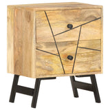 Bedside Cabinet 40x30x50 cm Solid Mango Wood - Extra Image