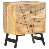 Bedside Cabinet 40x30x50 cm Solid Mango Wood - Extra Image