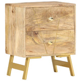 Bedside Cabinet 40x30x50 cm Solid Mango Wood - Low Angle