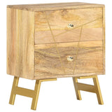 Bedside Cabinet 40x30x50 cm Solid Mango Wood - Extra Image
