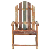 Garden Rocking Chair Solid Reclaimed Wood - Front View