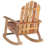 Garden Rocking Chair Solid Reclaimed Wood - Top-Down View