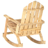 Garden Rocking Chair Solid Mango Wood - Top-Down View
