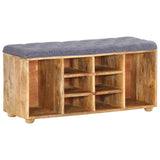 Hall Bench 100x35x47 cm Solid Mango Wood - Extra Image