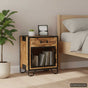 Bedside Cabinet 43x30x51 cm Solid Rough Mango Wood