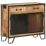 Sideboard 80x31x71 cm Solid Rough Mango Wood