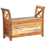 Hall Bench 103x33x72 cm Solid Reclaimed Wood - Extra Image