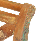 Hall Bench 103x33x72 cm Solid Reclaimed Wood - Rear View