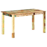 Dining Table Solid Reclaimed Wood 140x70x76 cm - Extra Image