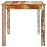 Dining Table Solid Reclaimed Wood 160x80x76 cm - Side View