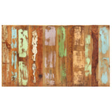 Dining Table Solid Reclaimed Wood 160x80x76 cm - Top-Down View