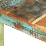Dining Table Solid Reclaimed Wood 160x80x76 cm - Rear View