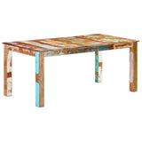 Dining Table Solid Reclaimed Wood 180x90x76 cm - Low Angle