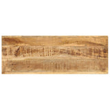 Console Table 110x35x76 cm Solid Mango Wood - Side View