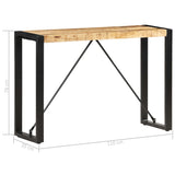 Console Table 110x35x76 cm Solid Mango Wood - 45-Degree Angle